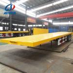 3 Axle 40FT Flatbed Semi Trailer with 2''/3.5'' Bolt Type Kin Pin and 12R22.5