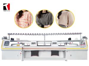 Wholesale 100 Inch Computer Controlled Knitting Machine Double Head three system from china suppliers