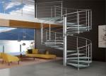 Modern Residential Space Saving Spiral Staircase , Loft Spiral Staircase No