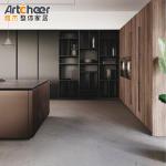 E0 Grade Island Home Kitchen Cabinet Flat Pack Design For Modern Home Decor