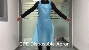 Wholesale S&amp;J Disposable kitchen HDPE/LDPE apron Customized disposable plastic aprons PE Apron Disposable Waterproof from china suppliers