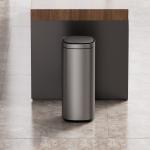50L Big Capacity Stainless Steel Smart Sensor Bin Sustainable and Rolling Cover