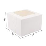 Kraft or White Bakery Paper Boxes with Window for Cake and Cookies