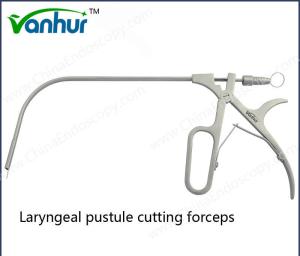 Wholesale Throat Instruments FDA Laryngeal Pustule Cutting Forceps with Steel Material from china suppliers