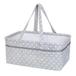 Cotton Canvas Baby Diaper Caddy , Modern Portable Nappy Organiser Caddy