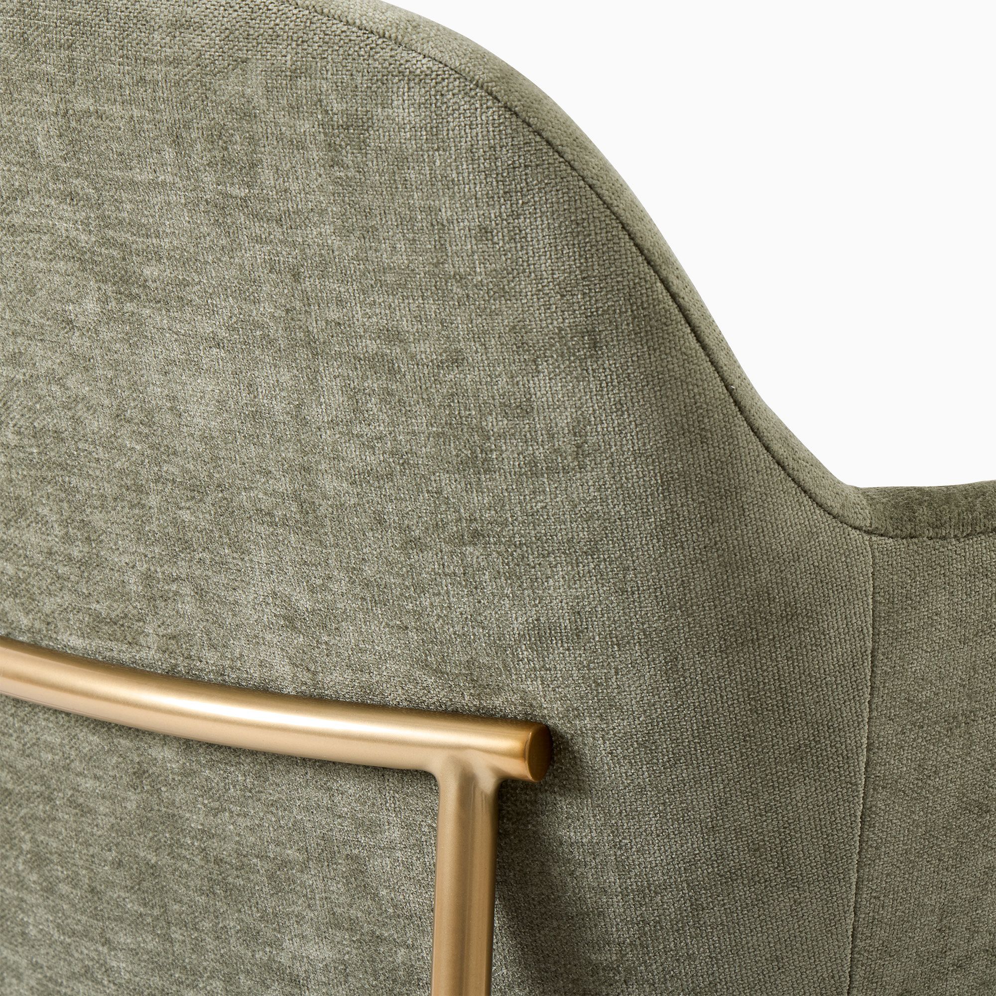 Stainless Steel Frame Boucle Dining Chairs Velvet Contemporary Dinette Sets