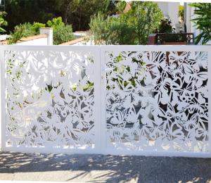 Wholesale ODM Aluminum Folding Security Gates Exterior Aluminium Gate Profile Lightweight from china suppliers