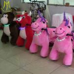 Hansel amusement park games electric walking plush animals rides
