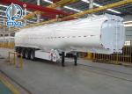 3 Axles 22MT Aluminum Fuel Tank Semi trailer Oil Tanker Trailer