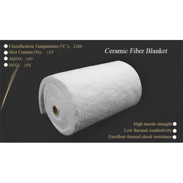 1260°C Heat Resistance Ceramic Fiber Blanket with 96 Kg/M³ Density and Low Thermal Conductivity