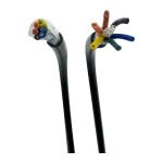 UL2517 2C 4C 6C Black PVC Jacket Stranded Copper AWM Cable