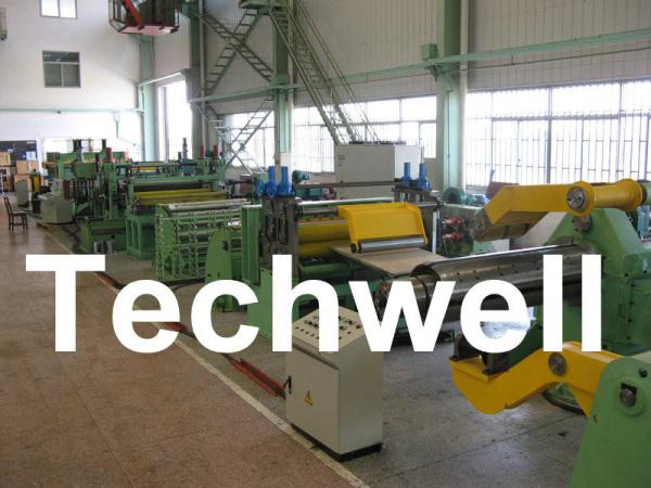 Stainless Steel Coil Slitting Cutting Line With Uncoiler, Feeder / Level,