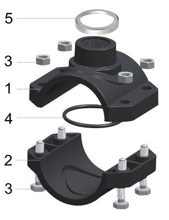 SDR11 Electrofusion HDPE Pipe Fitting Saddle Clamp Pn16