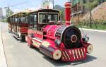 Big Trackless Sightseeing Train Amusement Equipment 42 Seats 28 Km/h