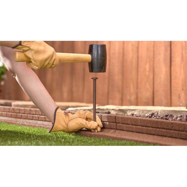 Eco-Friendly Rubber Landscape Edging with Pinhole Interlocking Design and 60-70 ShoreA Hardness
