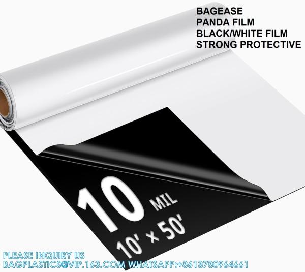 Crawl Space Vapor Barrier - 10 Mil (10' X 50'), Thick Plastic Sheeting, Drop