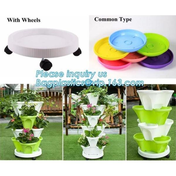 Stacking Flower Pot Tower Stackable Vertical Plastic Garden Planter Vegetable Flower Strawberry Planter Pot Grow Fresh