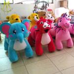 Hansel amusement coin operated stuffed kids ride kiddie ride on animals