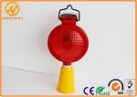 Solar Powered Red Traffic Safety Equipment LED Flashing Traffic Warning Lights