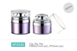 Wholesale Customized Cosmetic Cream Jar Containers PP Inner Bottle Custom Made Colour Round Design from china suppliers