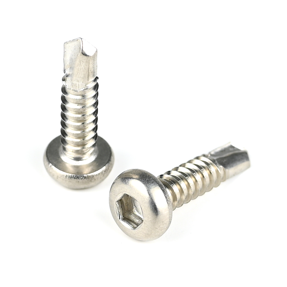 Zinc Drywall Trim Roofing Self Drilling Steel Screws For Wood Guardrail With Firm Structure