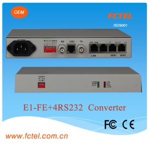 Wholesale High performance19 inch 1U framed E1-FE+4RS232 Protocol Media Converter from china suppliers
