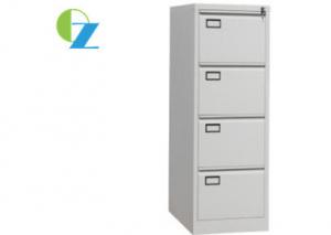 China 0.5mm 4 Drawer Filing Cabinet With Name Holder Goose Neck Handle on sale