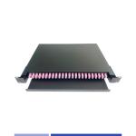 1U Fiber Optic patch panel 24 Port OM4 LC Duplex 19" Rack Mounted Loaded OM4 LC