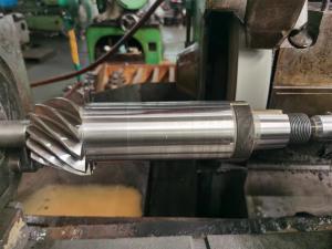 Wholesale Precision Transmission Gears Carburizing 62 HRC Grinding Spiral Bevel Gear Shaft from china suppliers