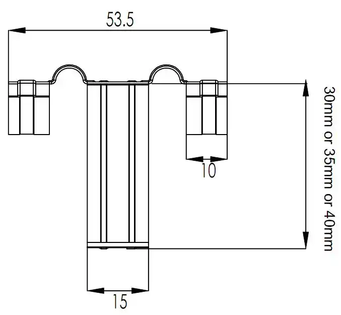 30mm 35mm 40mm SUS304 Metal Solar Panel Water Drainage Clips for PV Module Water Cleaning