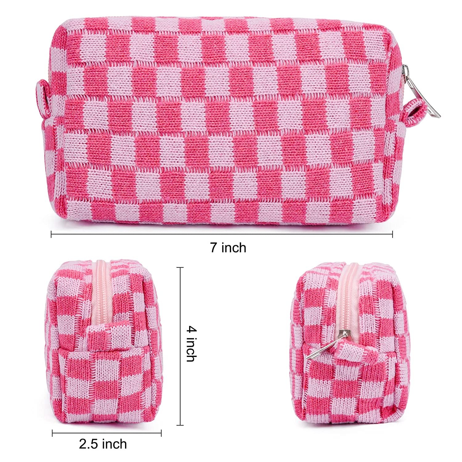 Shockproof Makeup bag Makeup bag Pink Green Makeup Bag Travel Toiletry Bag Organizer Bag Cute Makeup Brush Organizer