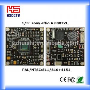 China 800TVL 1/3 sony effio A CCD PCB camera on sale