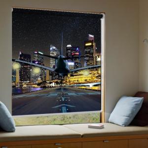 Wholesale Dustproof 3D Printed Roller Blinds , Pvc Slats For Vertical Blinds 1m*1m from china suppliers