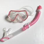 Professional PVC Snorkel Tube and Plastic Frame Mask Set for Underwater