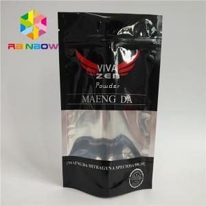 Wholesale Custom Accepted Matte Aluminum Foil Packaging Bags Mylar Bags with Window from china suppliers