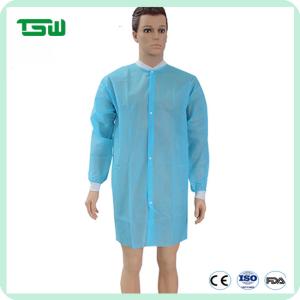 Wholesale Unisex 50gsm Knitted Cuff Disposable Lab Coat from china suppliers