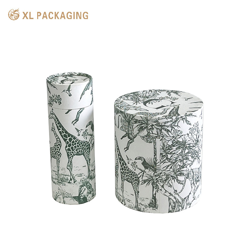 Custom Kraft Paper Tube Packaging Skincare Round Cardboard Tube Packaging Box