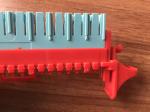Red Blue LSA Plus Module ABS / PBT 10 Pairs KRONE STG Module 123.5 X 21.5 X 40