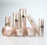 Empty Fancy Pink Plastic Airless Pump Bottles 30ml Cosmetics Cream Packaging