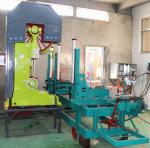 Industrial Wood Vertical Band Saw Sawmill Machine With Trolley with hydraulic