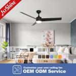 Energy Saving 1stshine LED Ceiling Fan with Remote and Light Black ABS Blades 6