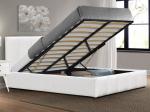 Gas Lift Up Storage 400lbs Upholstered Platform Bed Wooden With Hydraulic