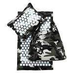 Full Printed Cloth New Plastic Spikes Acupressure Mat and Pillow Set for Massage