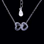 Minimalist Style Cubic Polygon Box Silver Necklace For Women With CZ Inside S925