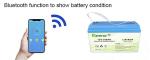 12V LiFePo4 Battery Pack 100AH 100A Max Charge Current Safe Replace Lead Acid