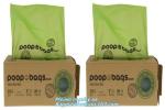 home used compostable customized printed biodegradable dog poop bags, PLA Dog