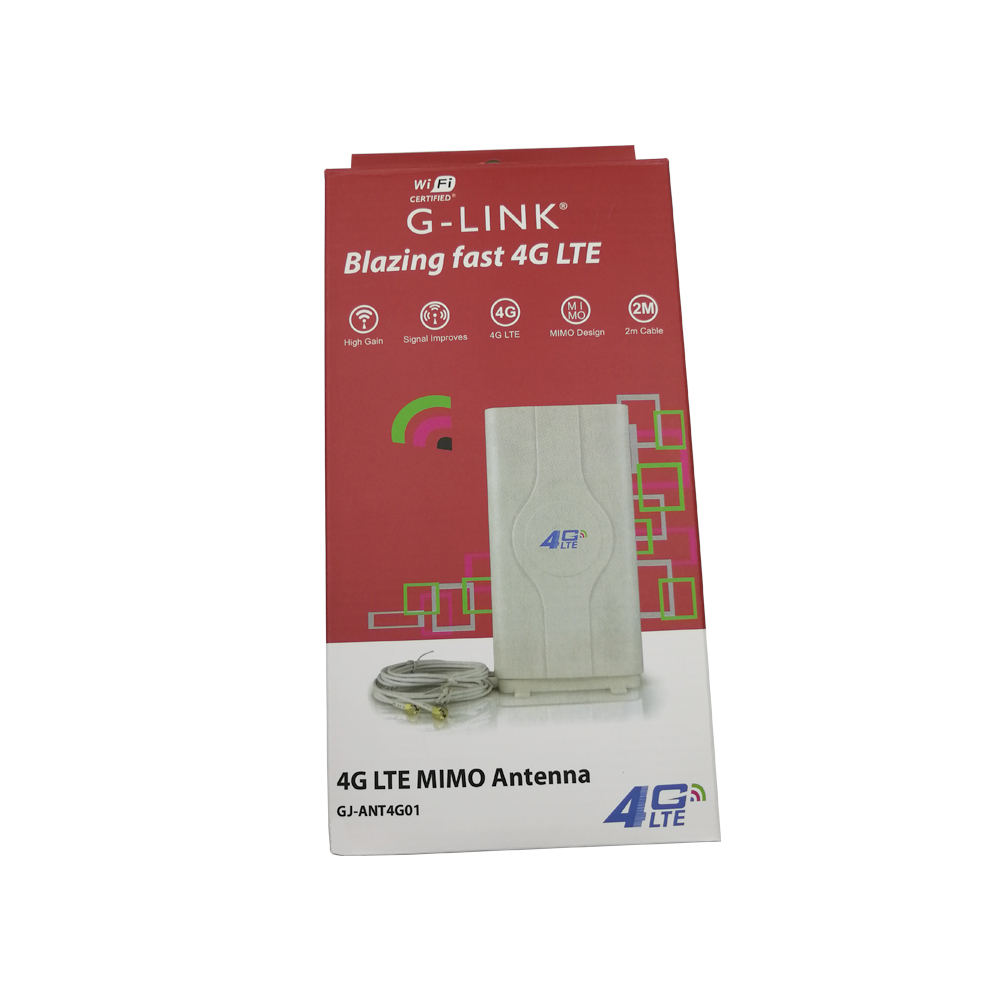 High Gain 35dBi 1800-2600MHz Mino 4G LTE External Panel Antenna for Long Range Router
