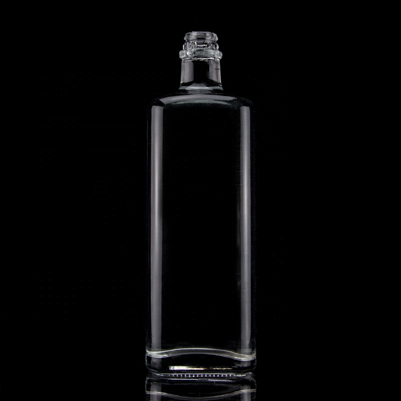 Glass Whisky Bottle Square 700ml Thick Bottom 750ml 500ml Tequila Bottles for Spirits