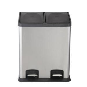 Wholesale Commercial Dual Compartment Pedal Bin Trash Bin With Foot Pedal For Kitchen from china suppliers