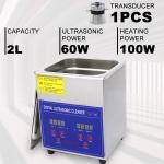 40khz Digital Ultrasonic Cleaner Electric 2L Ultrasonic Injector Cleaner